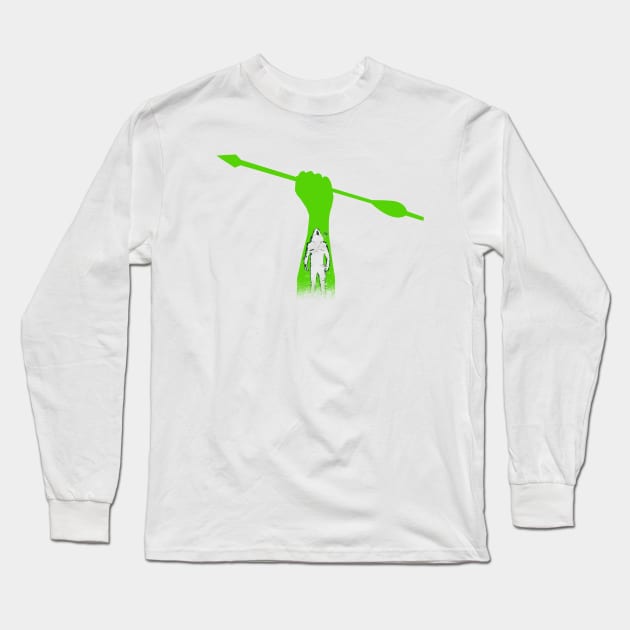 Green hero Long Sleeve T-Shirt by Bomdesignz